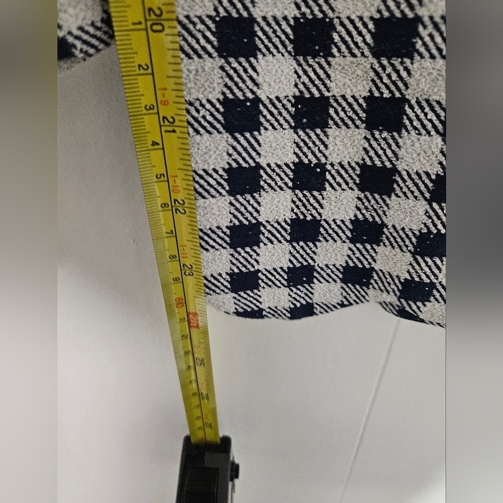 NWT LISA MARIE FERNANDEZ Cropped Gingham Cotton-blend Bouclé Straight-leg Pants - Picture 7 of 11